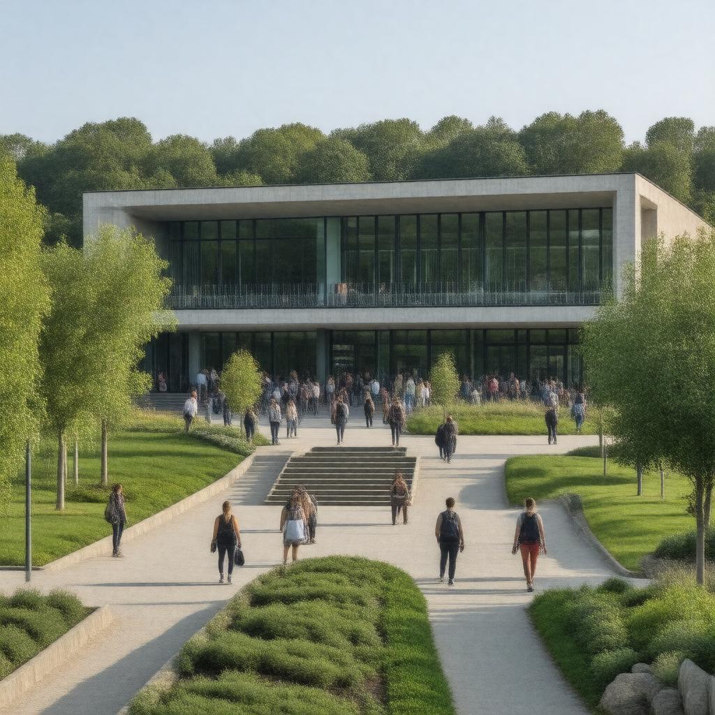 AI-created image of Rhine-Waal University of Applied Sciences