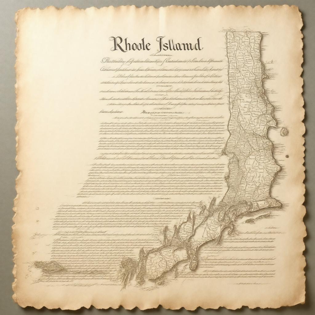 AI-created image of Rhode Island Constitution
