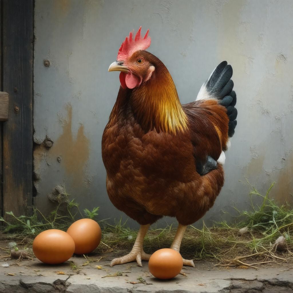 AI-created image of Rhode Island Red