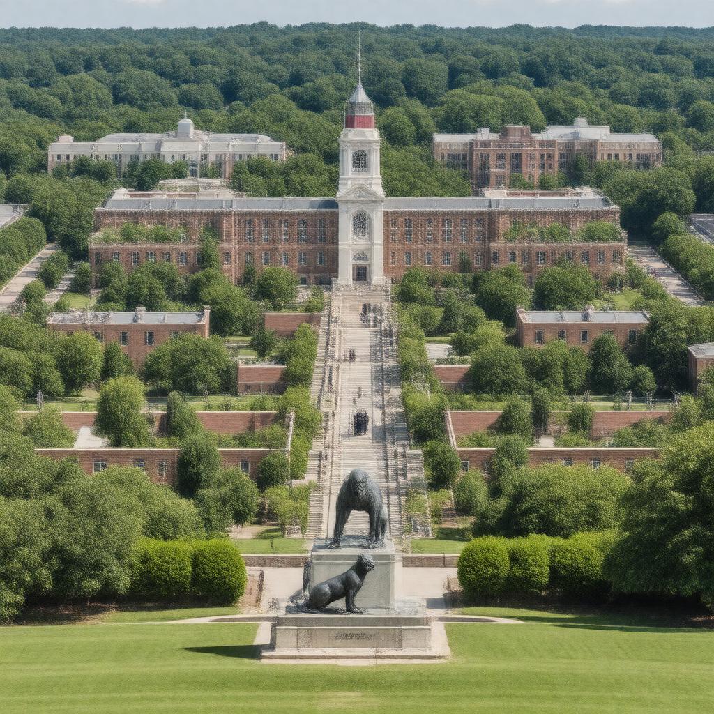 AI-created image of Rhodes College