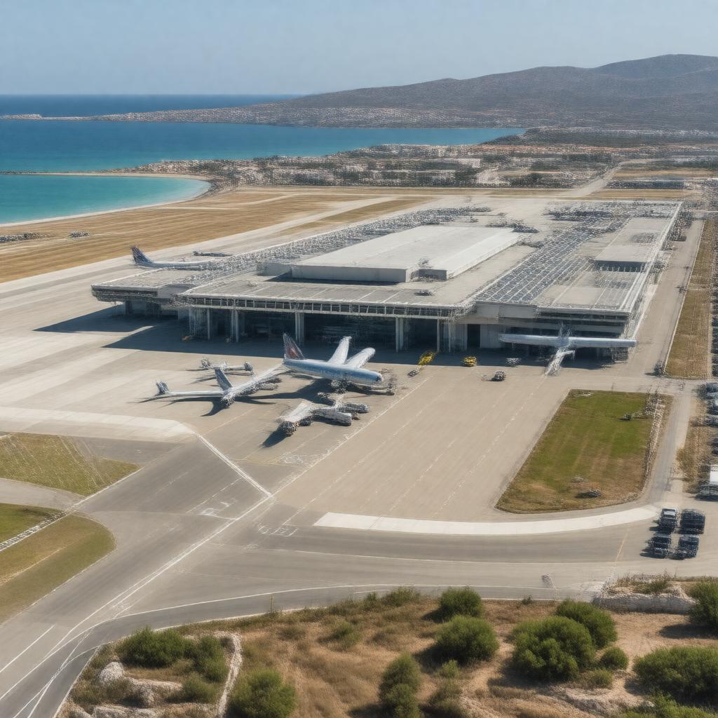 AI-created image of Rhodes International Airport