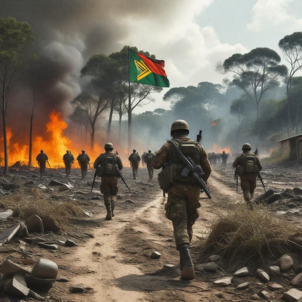 AI-created image of Rhodesian Bush War