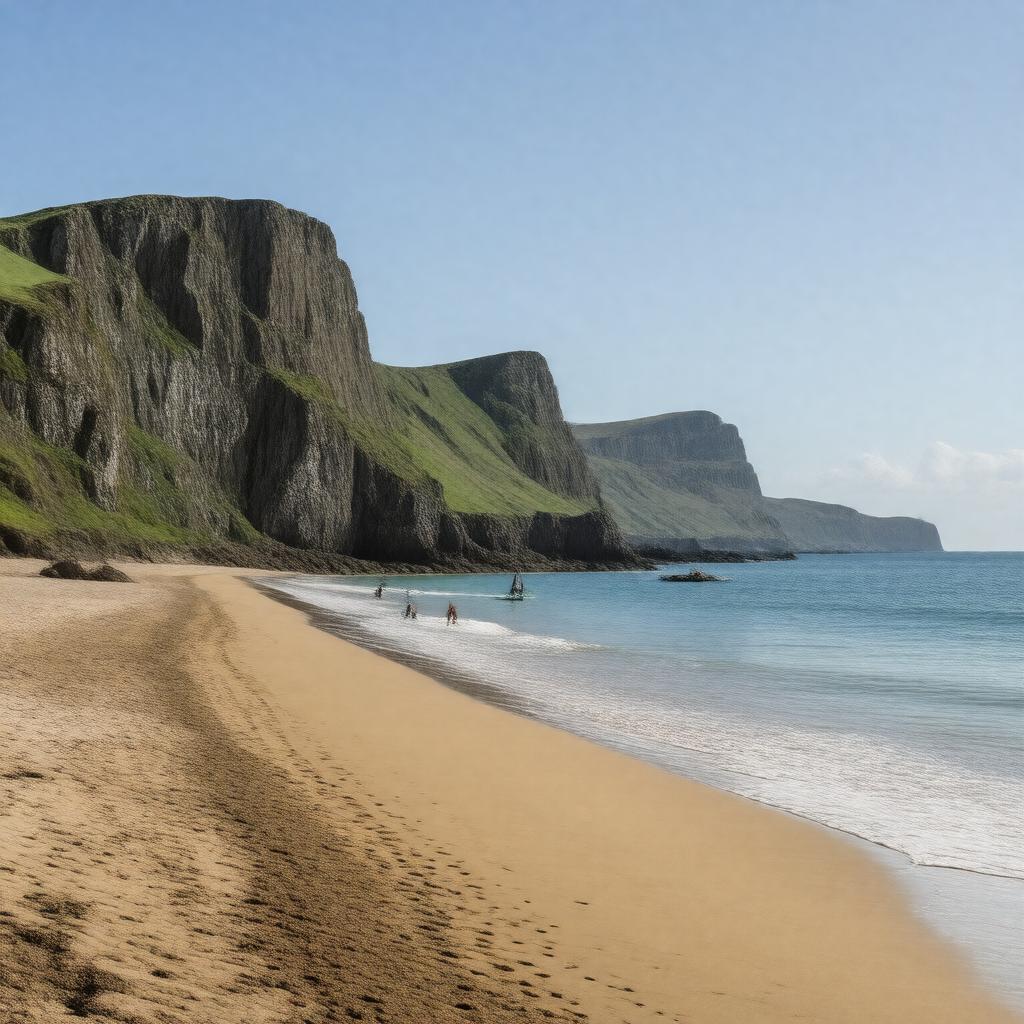 AI-created image of Rhossili Bay