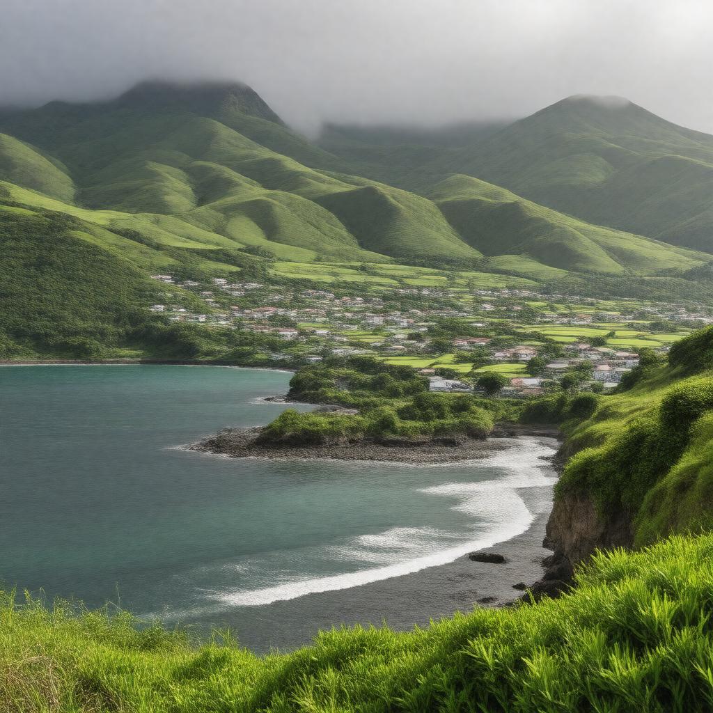 AI-created image of Ribeira Grande, Azores, Portugal