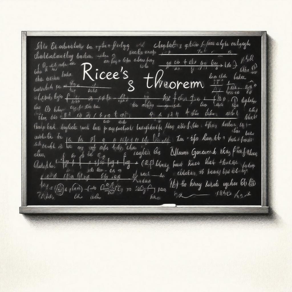 AI-created image of Rice's theorem
