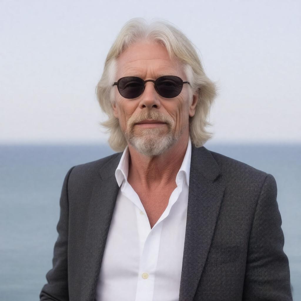 Click to view larger image AI-created image of Richard Charles Nicholas Branson