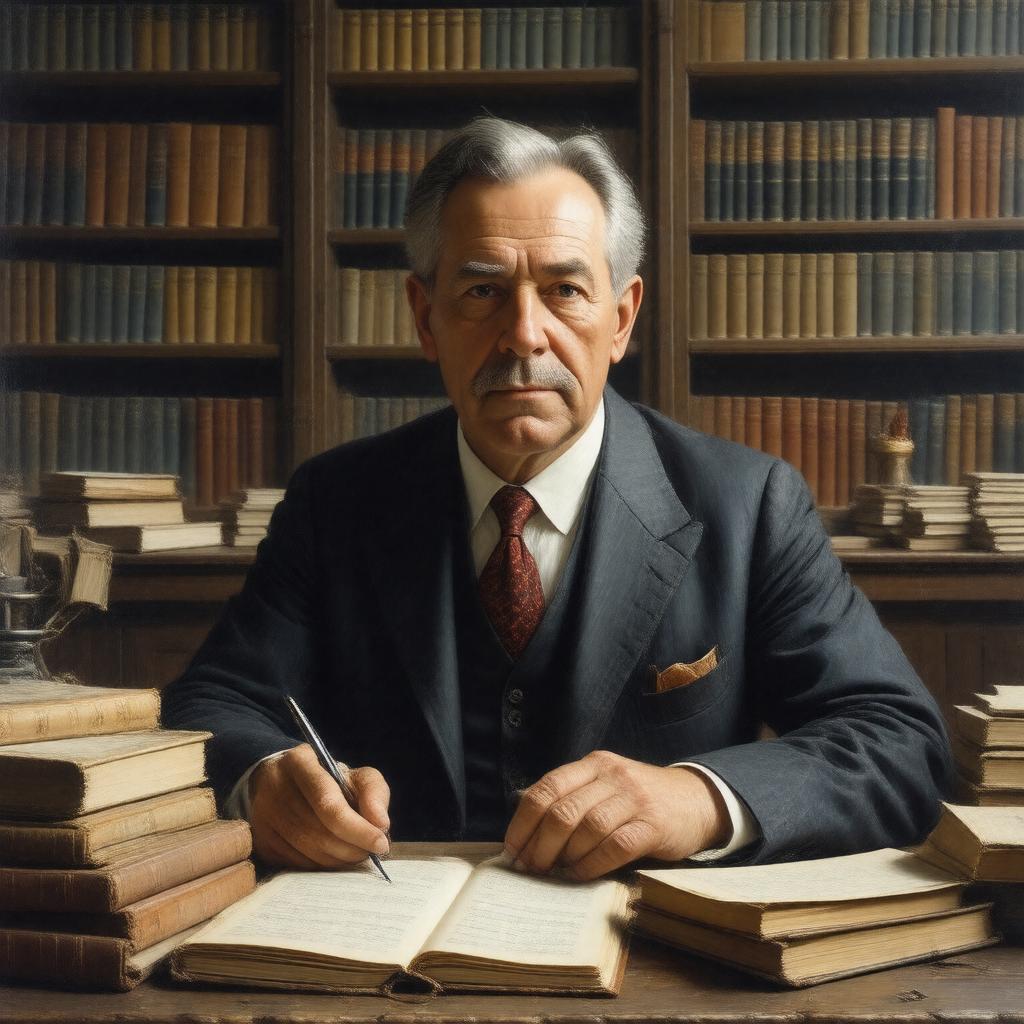 AI-created image of Richard Courant
