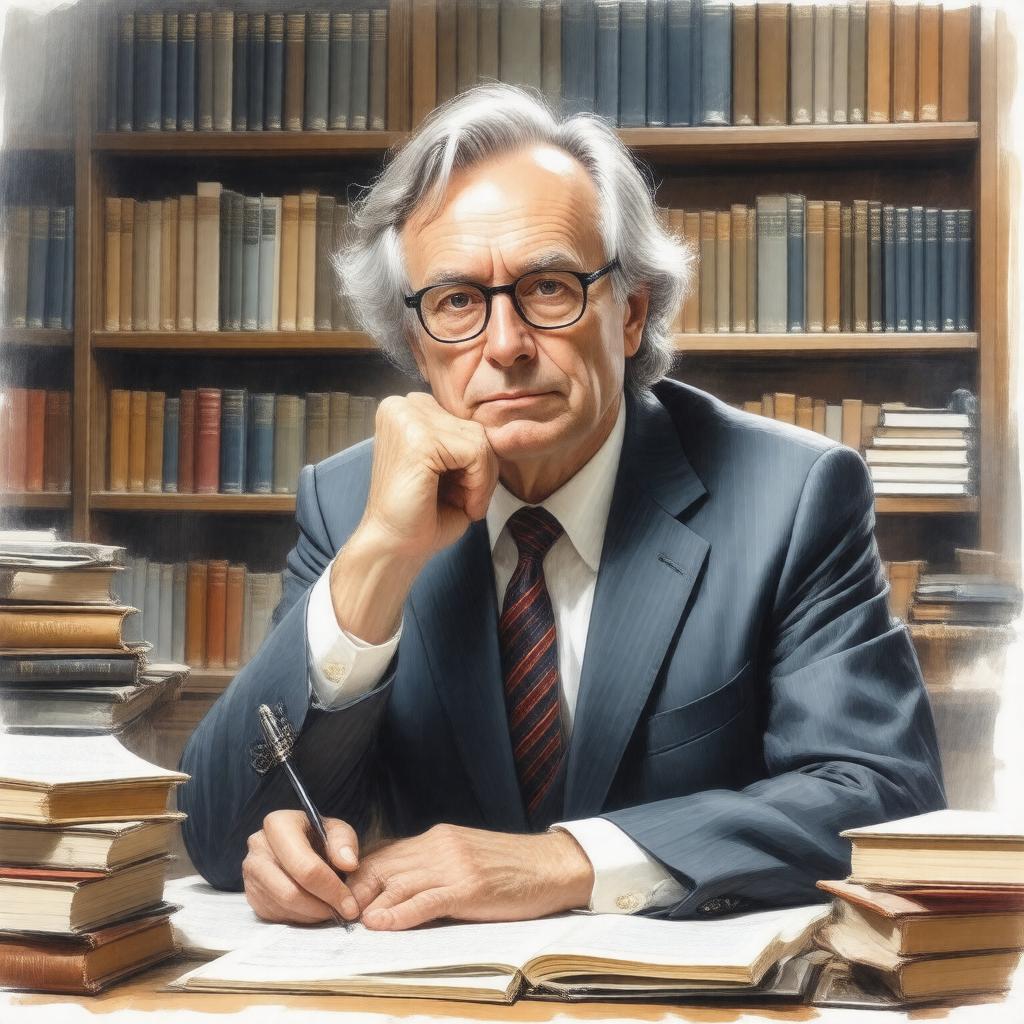 AI-created image of Richard Dawkins