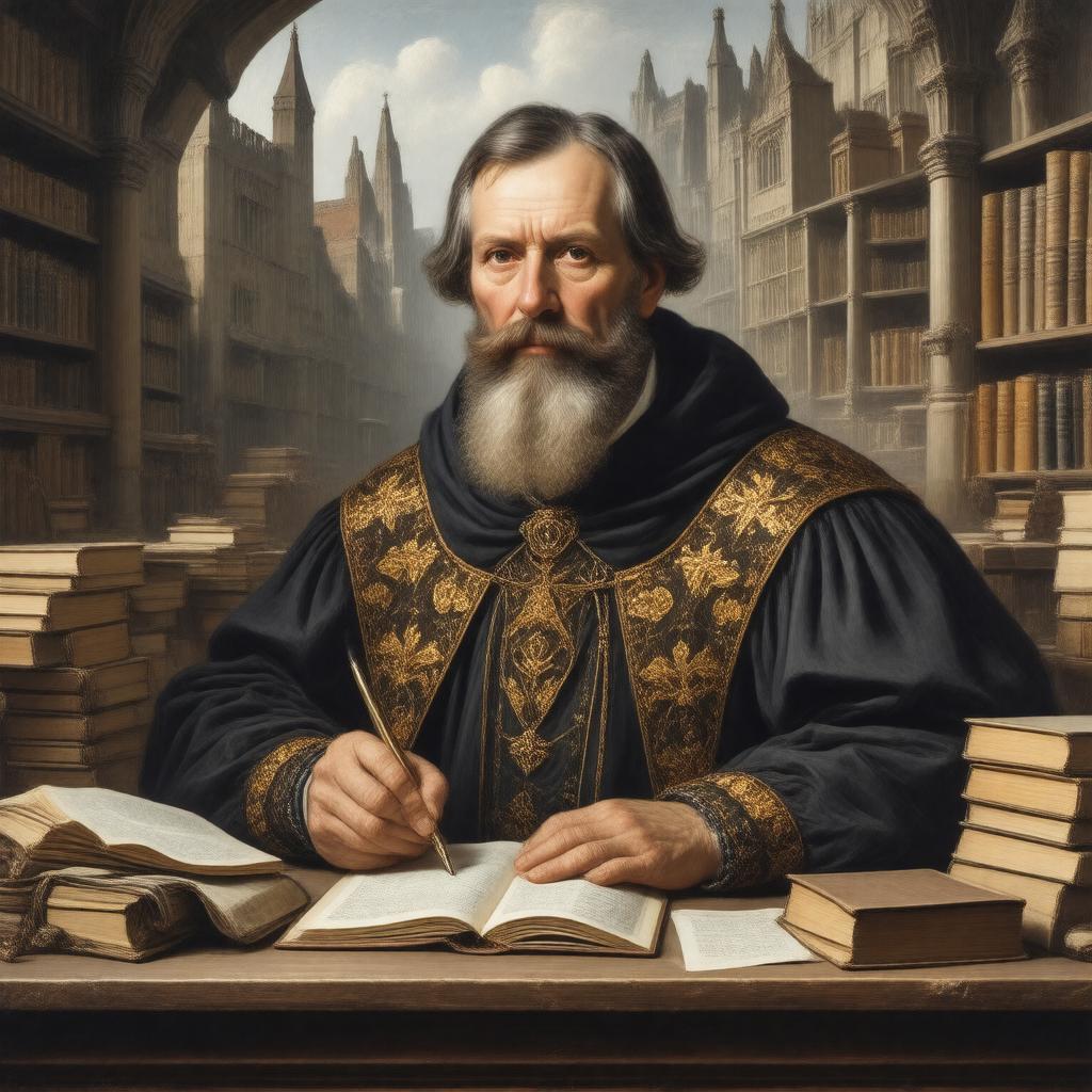 Click to view larger image AI-created image of Richard Hooker