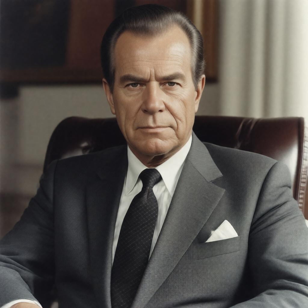 AI-created image of Richard Milhous Nixon