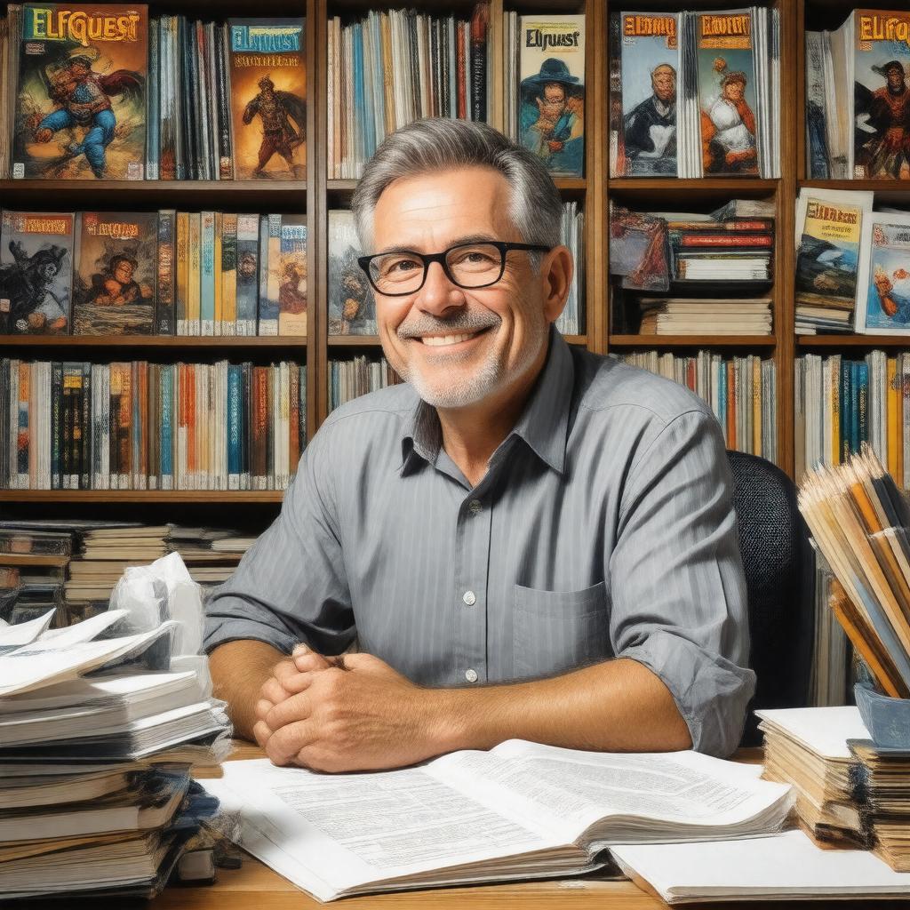 AI-created image of Richard Pini