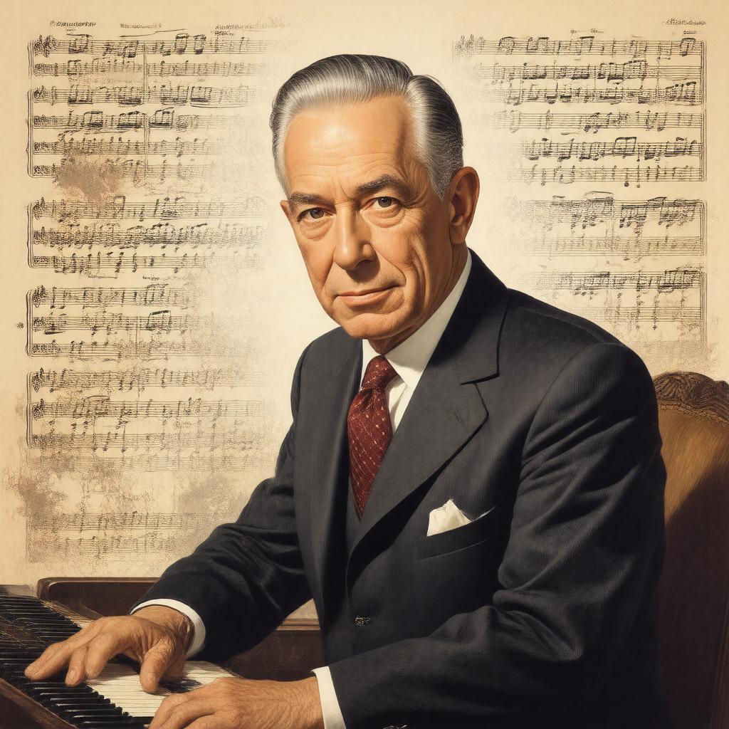 AI-created image of Richard Rodgers