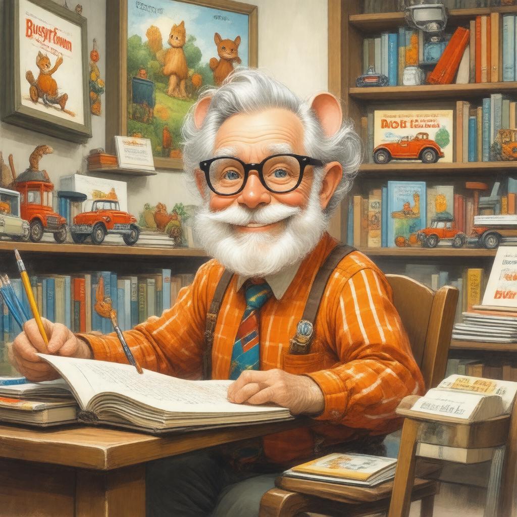 AI-created image of Richard Scarry