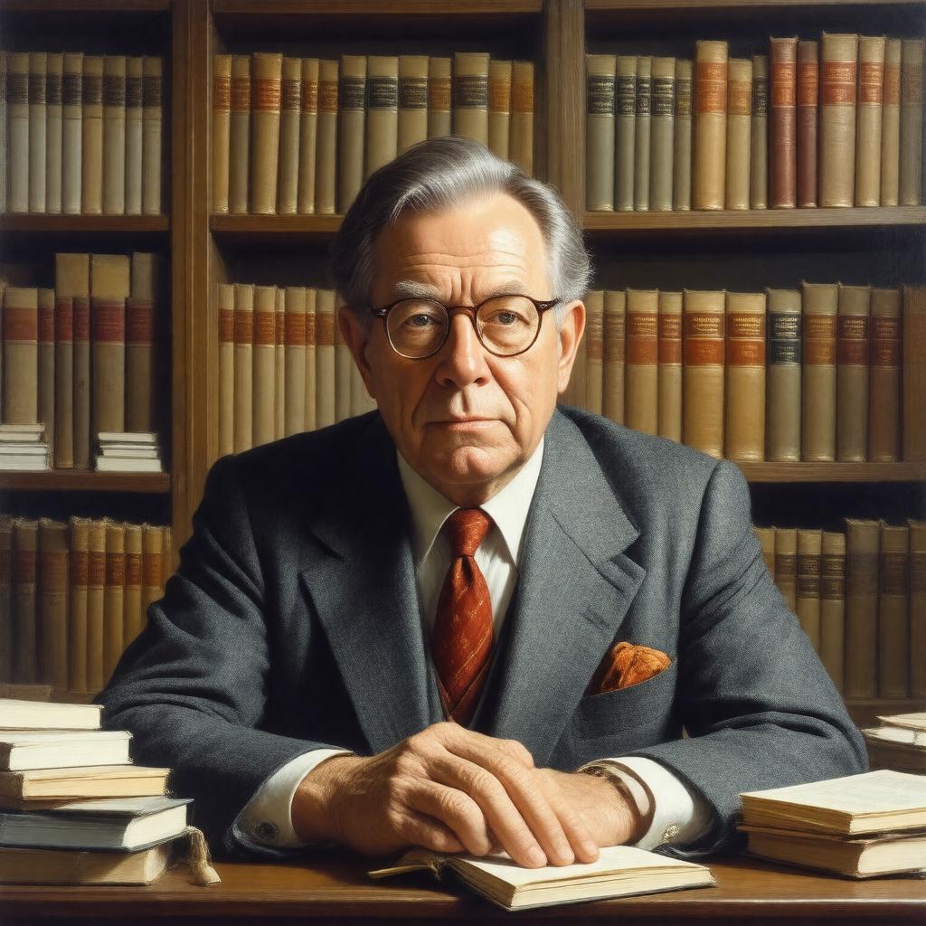 AI-created image of Richard Wilbur