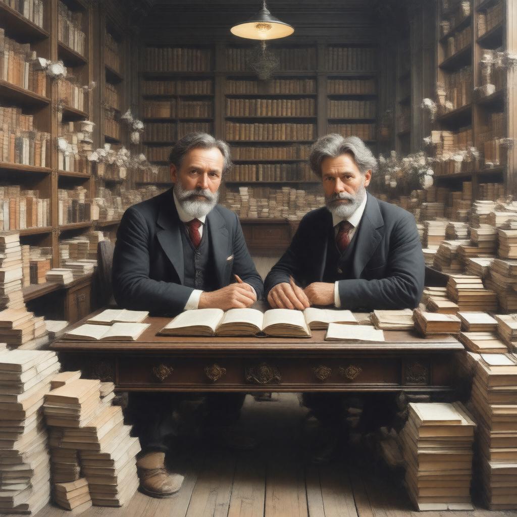 Click to view larger image AI-created image of Richard and John Edward Taylor