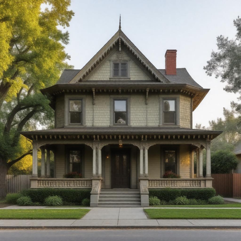 AI-created image of Richardson House (Fresno, California)