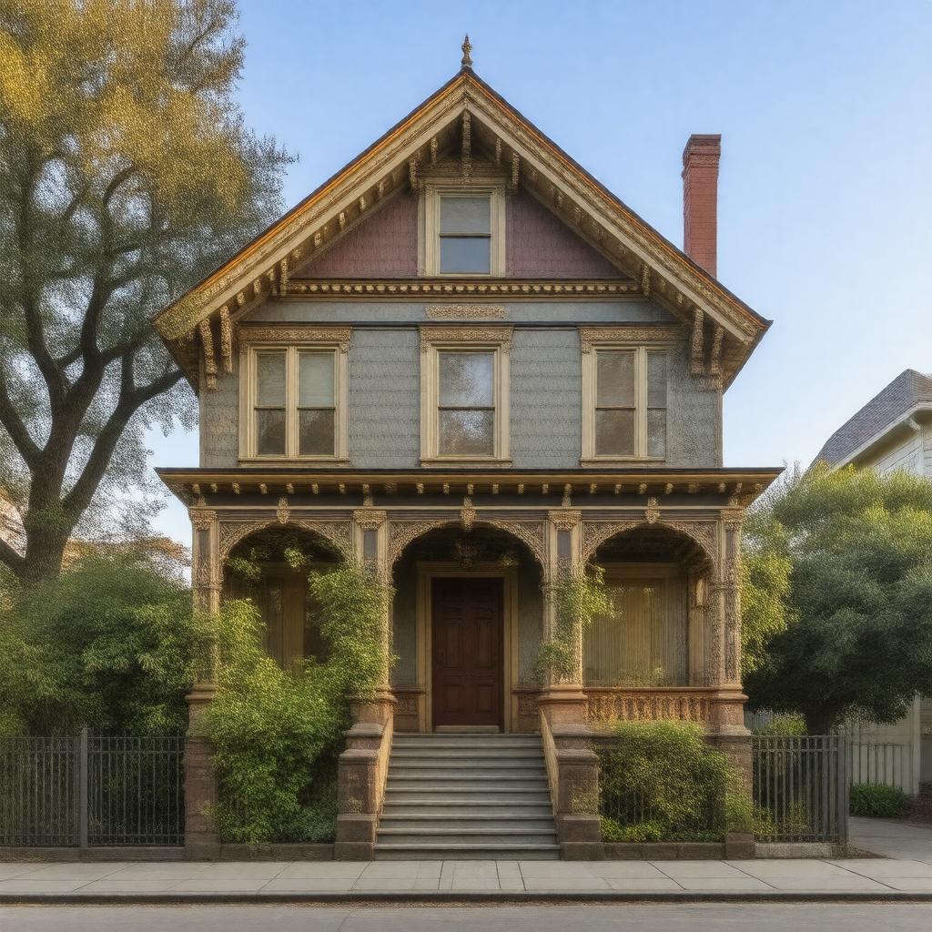 AI-created image of Richardson House (Oakland, California)