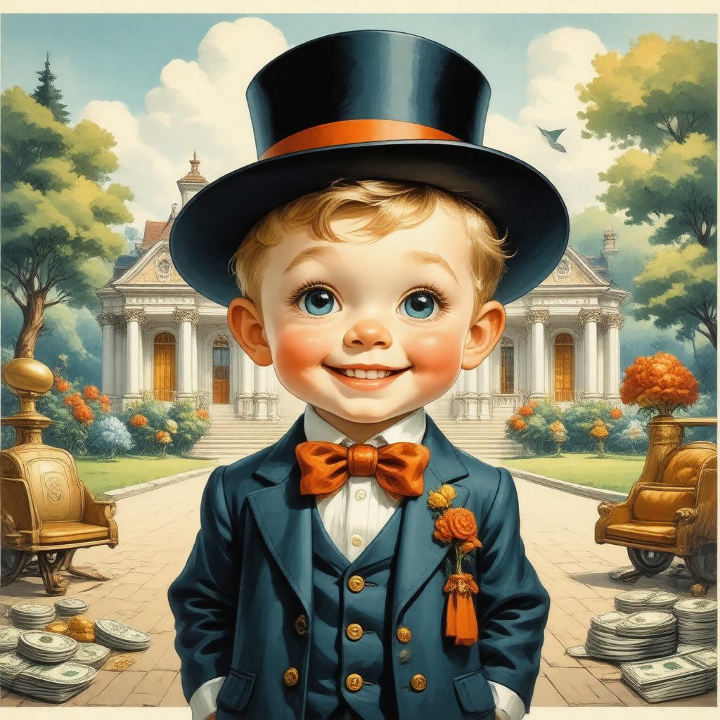 AI-created image of Richie Rich