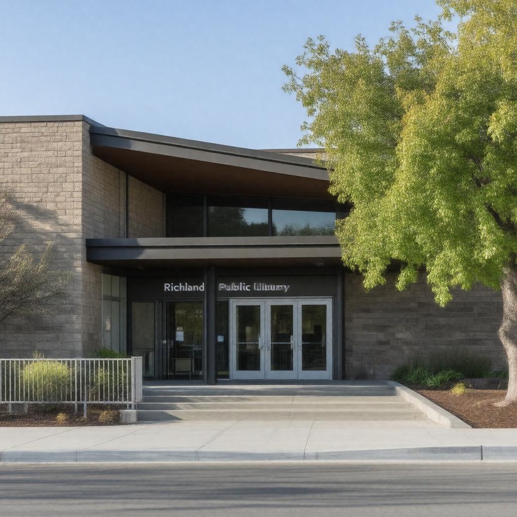 Click to view larger image AI-created image of Richland Public Library