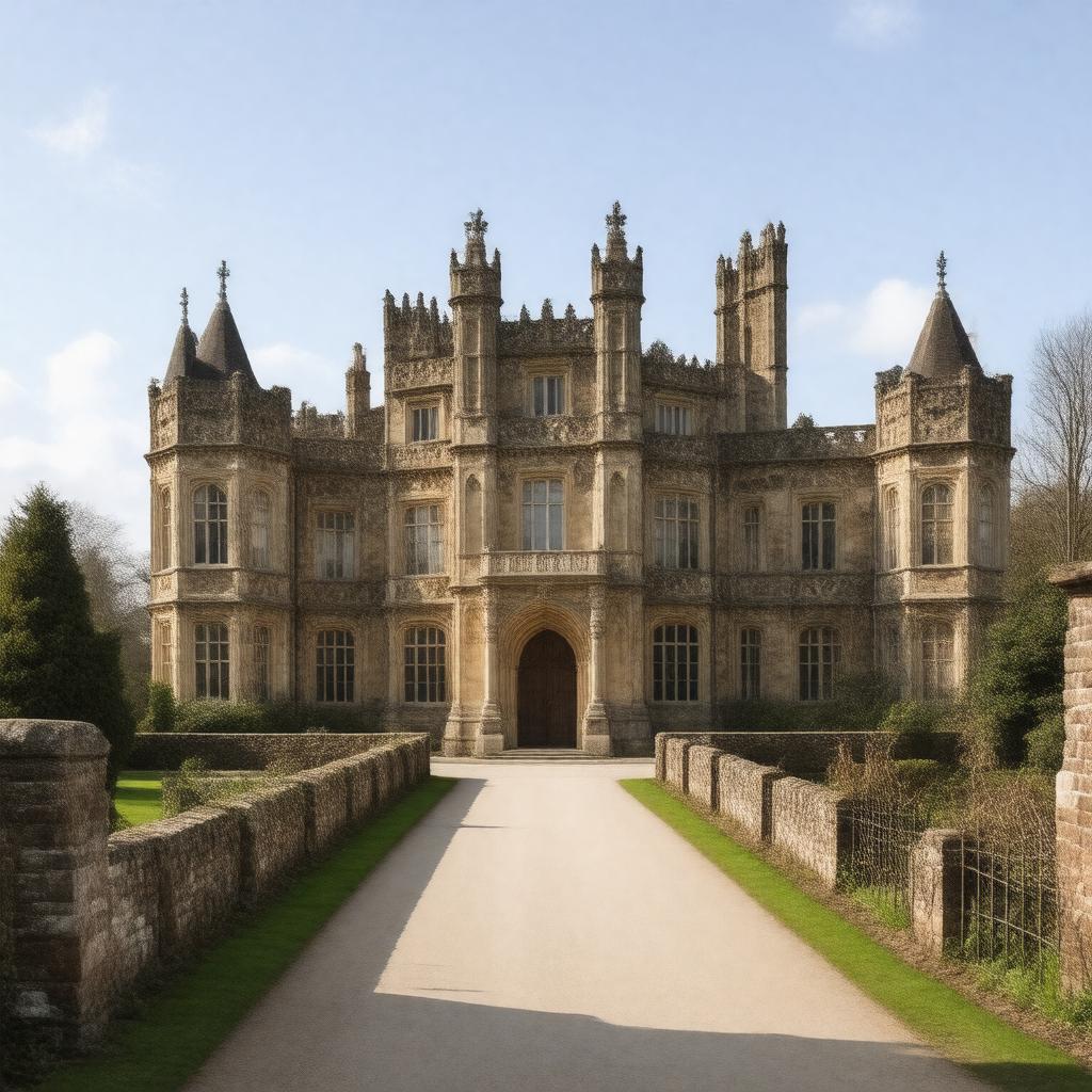 AI-created image of Richmond Palace, Surrey, England