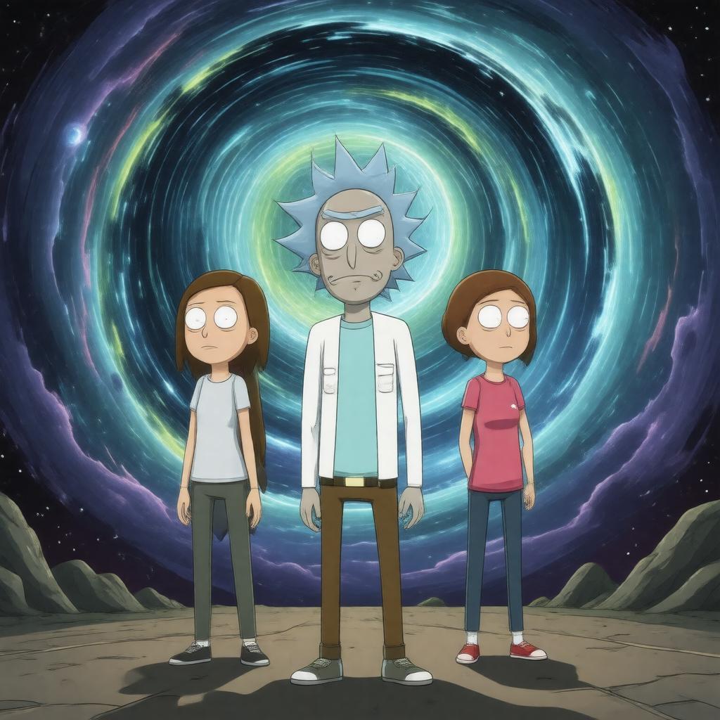 AI-created image of Rick and Morty