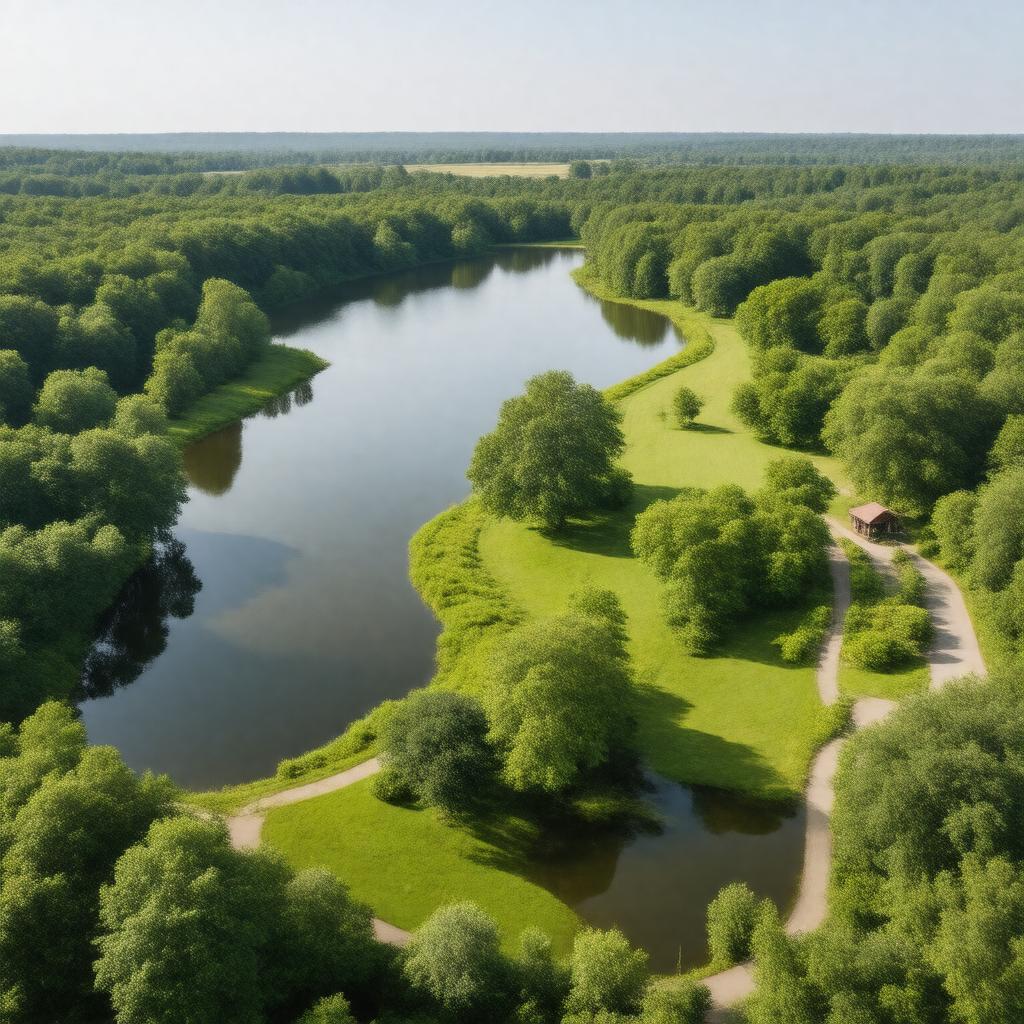 AI-created image of Rickmansworth Aquadrome