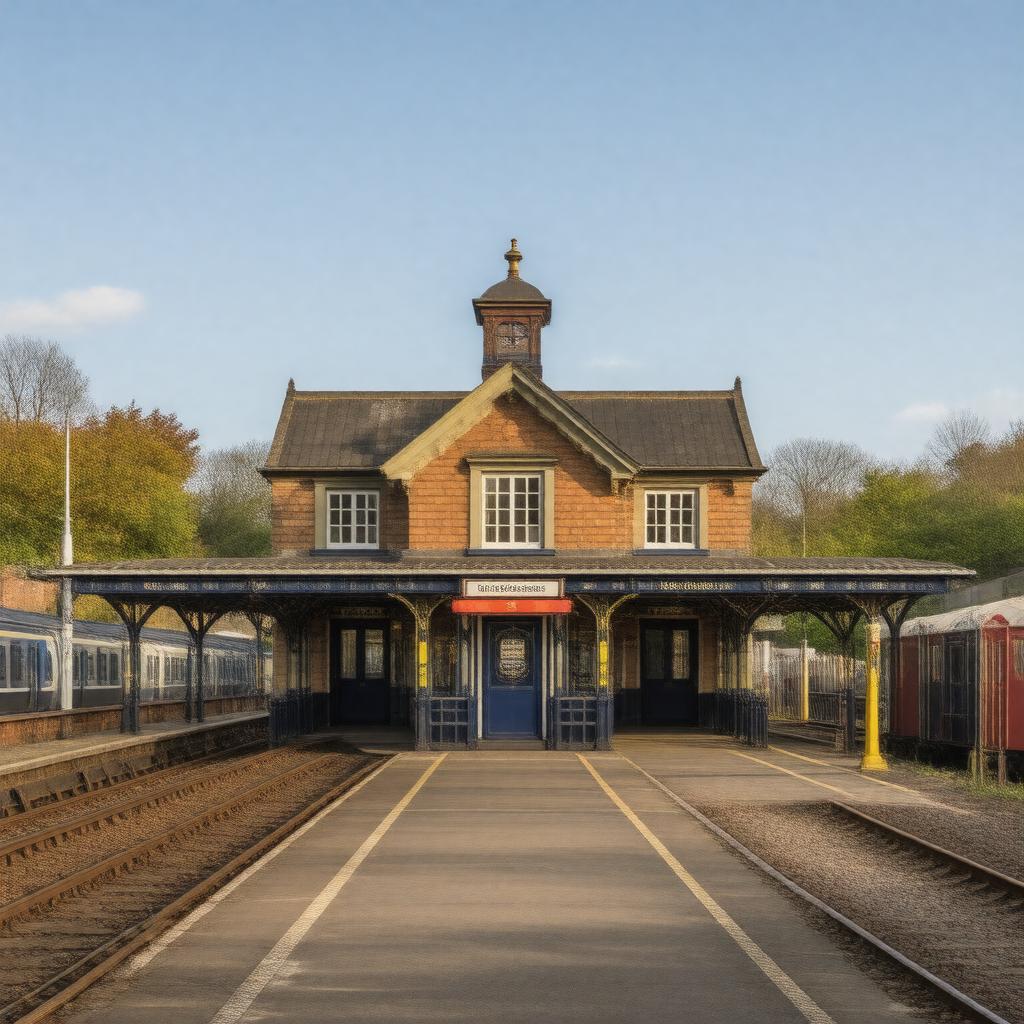 AI-created image of Rickmansworth tube station