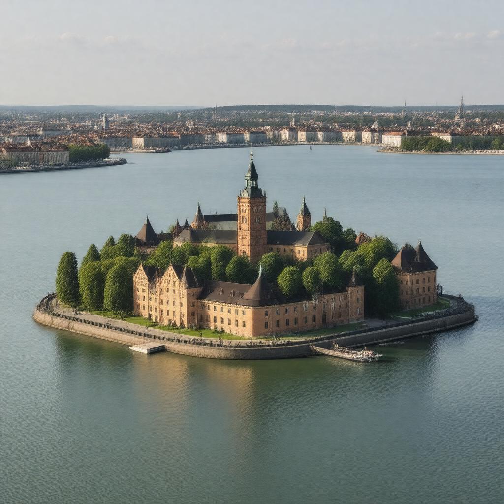 AI-created image of Riddarholmen