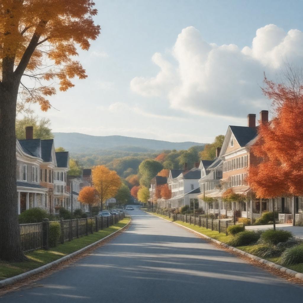 AI-created image of Ridgefield, Connecticut