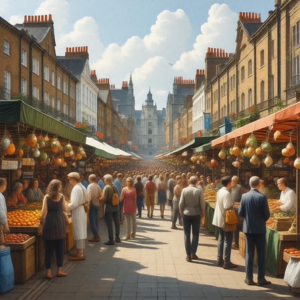 AI-created image of Ridley Road Market