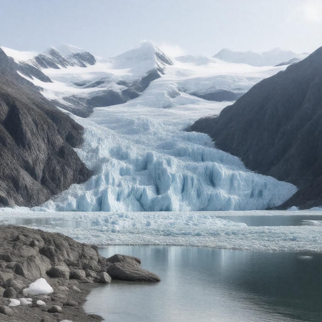 AI-created image of Riggs Glacier