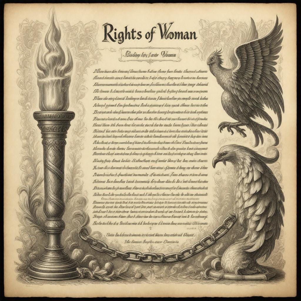 Click to view larger image AI-created image of Rights of Woman