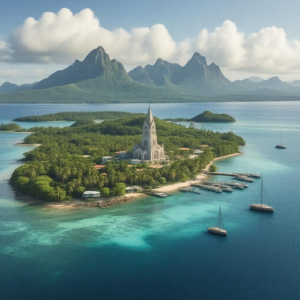 AI-created image of Rikitea