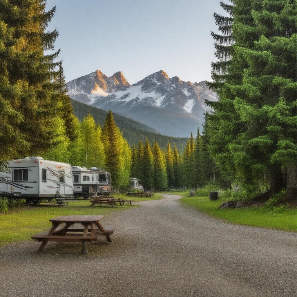 AI-created image of Riley Creek Campground