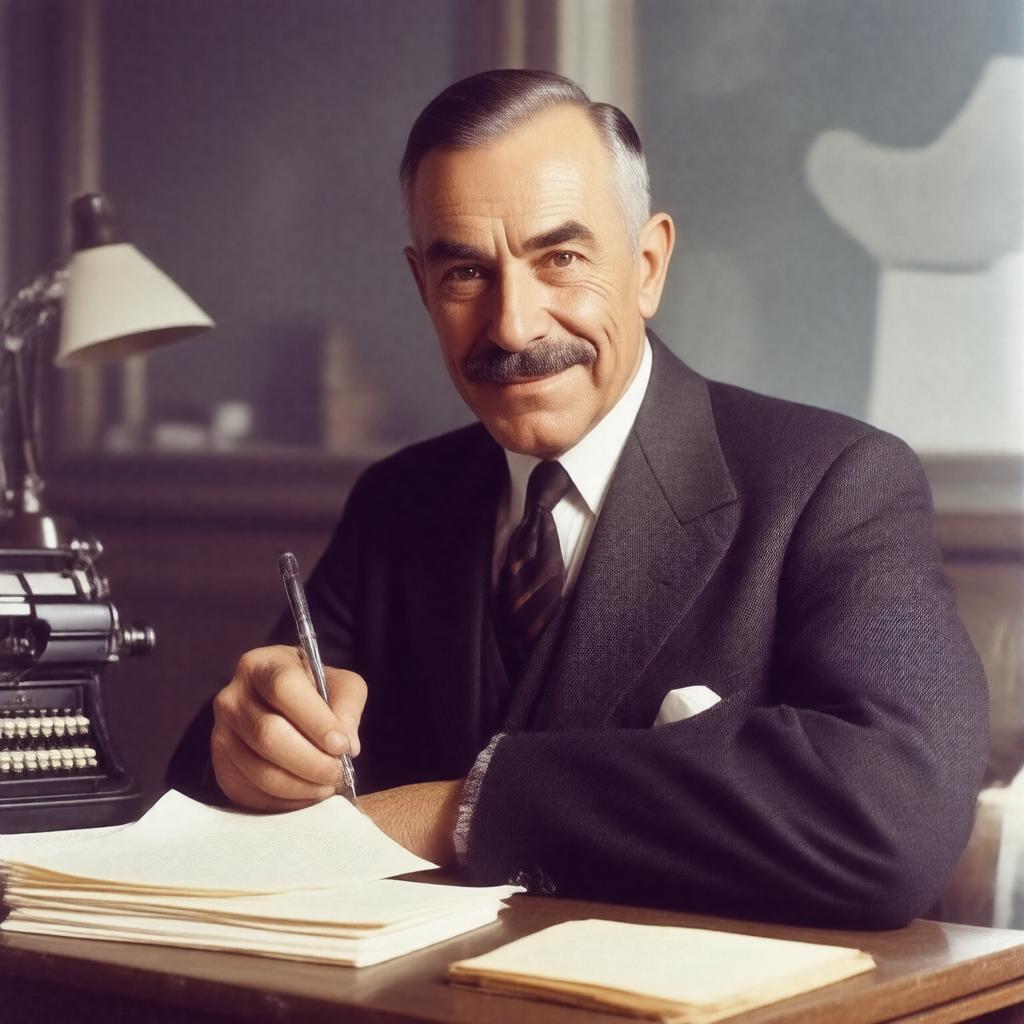 AI-created image of Ring Lardner