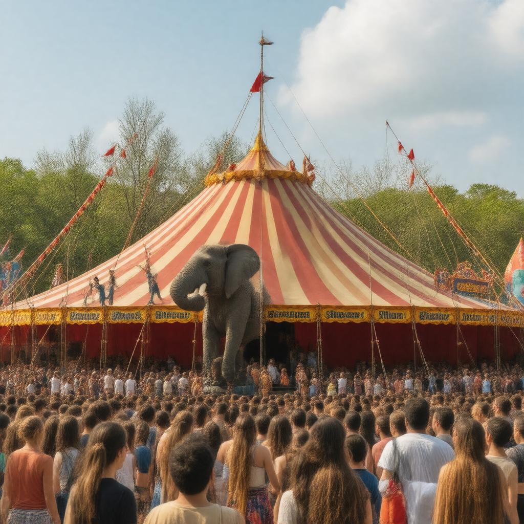 AI-created image of Ringling Bros. Circus