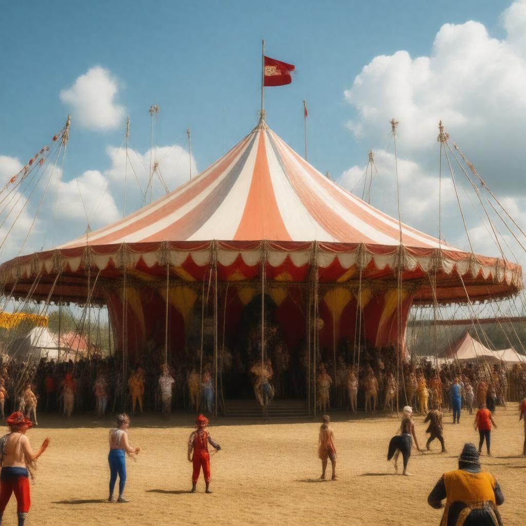 Click to view larger image AI-created image of Ringling Bros. and Barnum & Bailey Circus