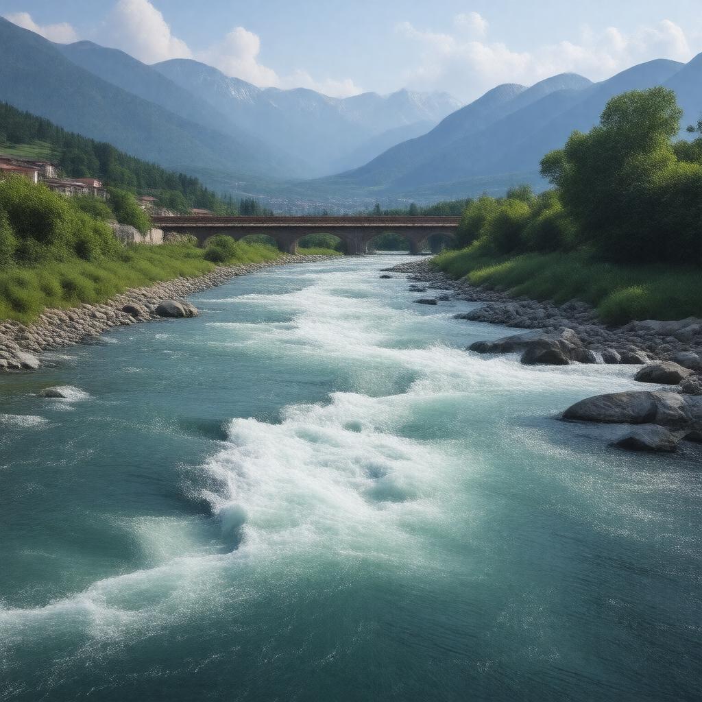 AI-created image of Rioni River