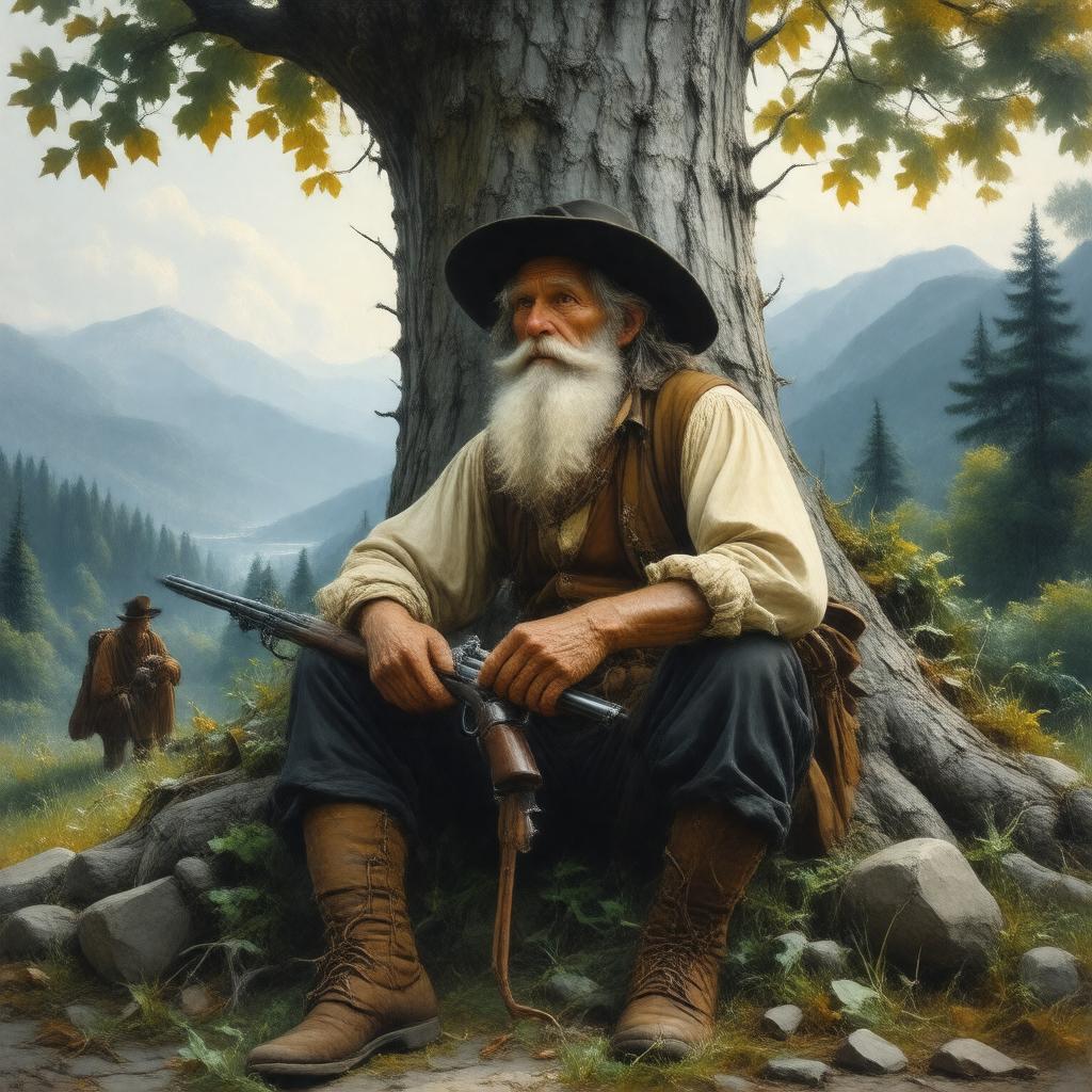 Click to view larger image AI-created image of Rip Van Winkle