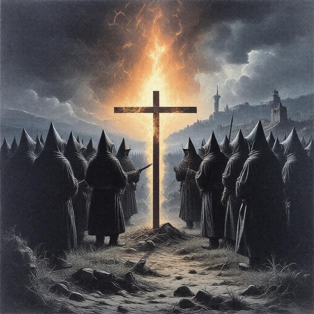 Click to view larger image AI-created image of Rise of the Ku Klux Klan