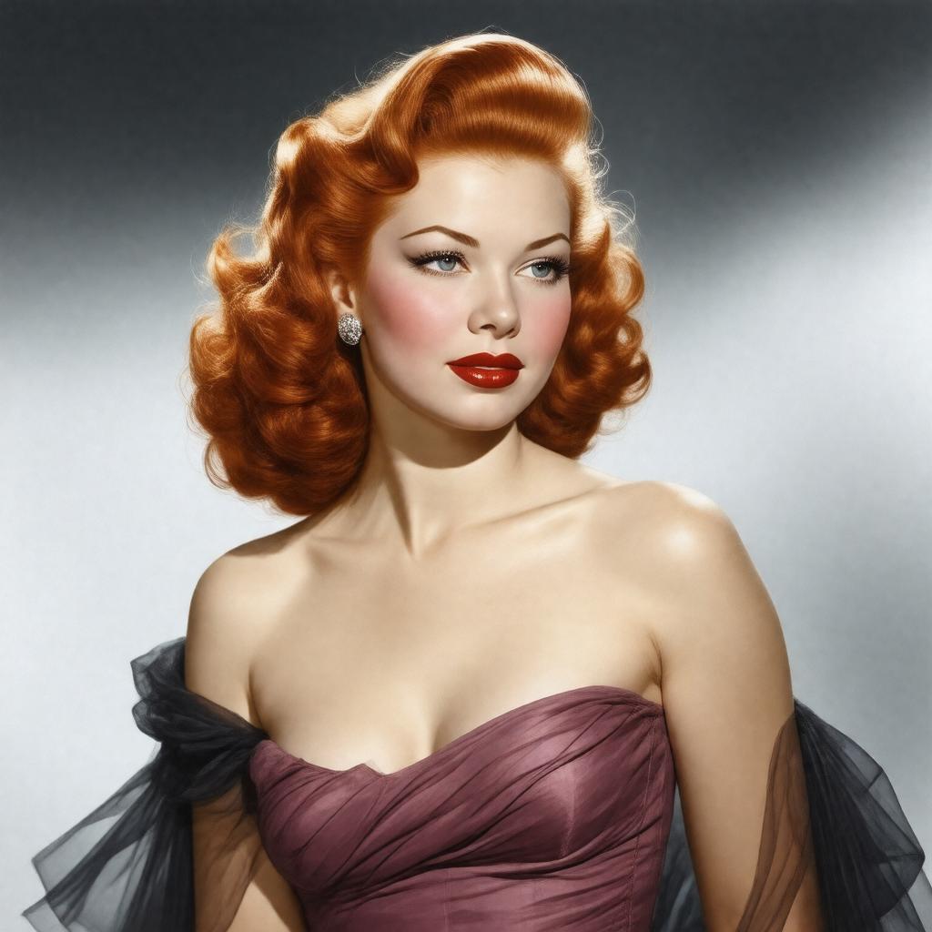 AI-created image of Rita Hayworth