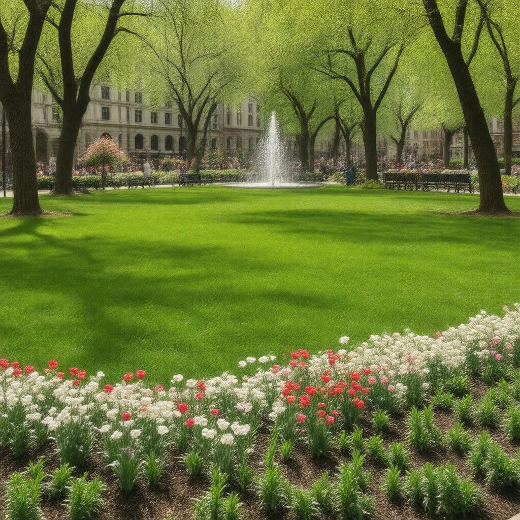 AI-created image of Rittenhouse Square