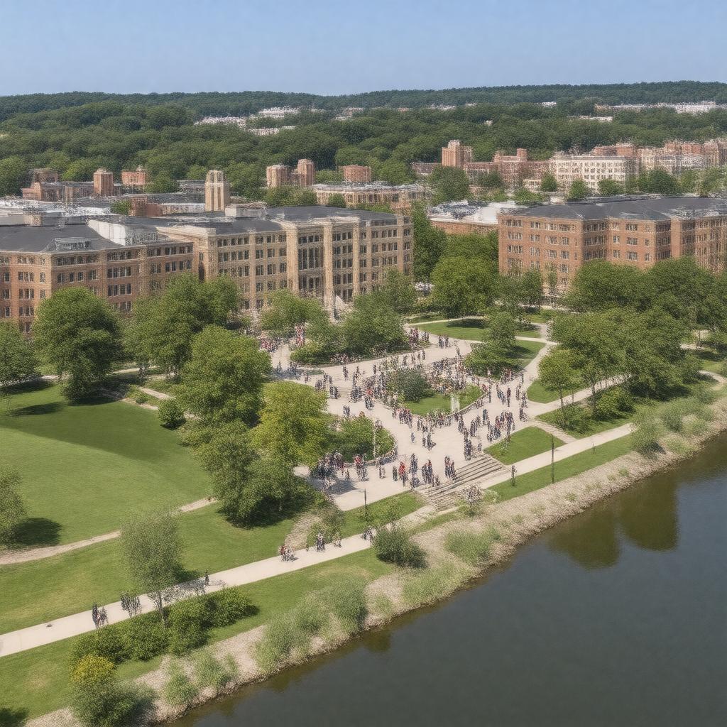 AI-created image of River Campus