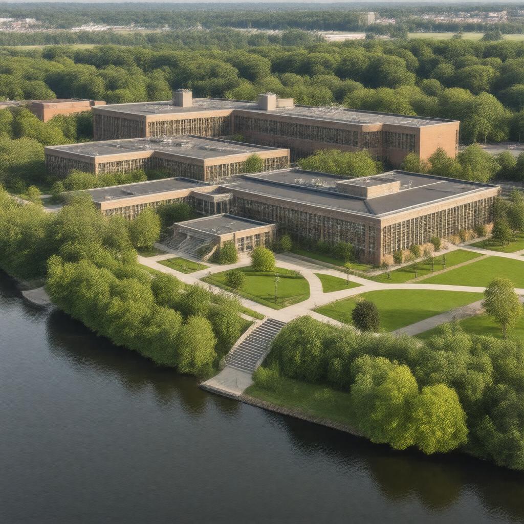 Click to view larger image AI-created image of River Campus Libraries