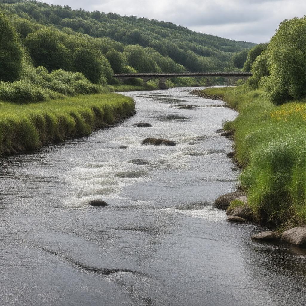 AI-created image of River Cleddau