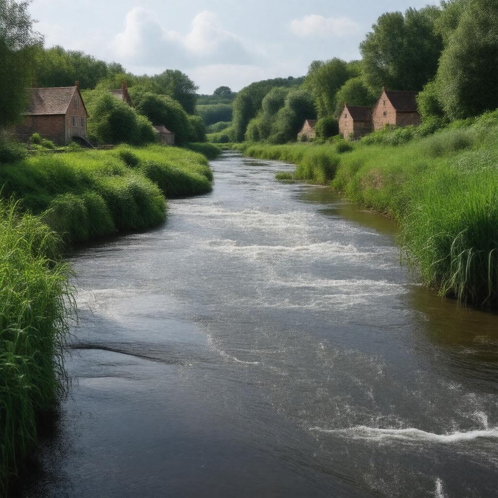 AI-created image of River Colne