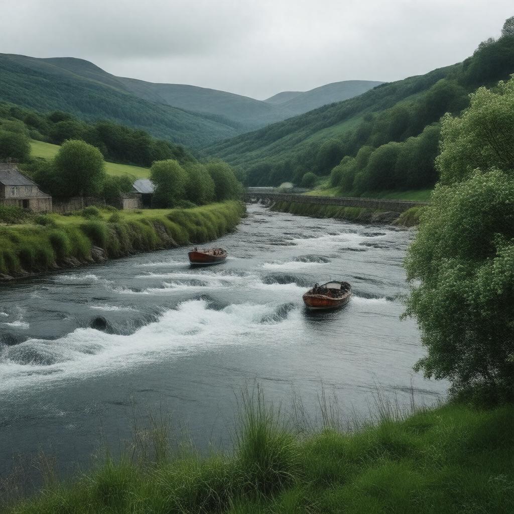AI-created image of River Derwent