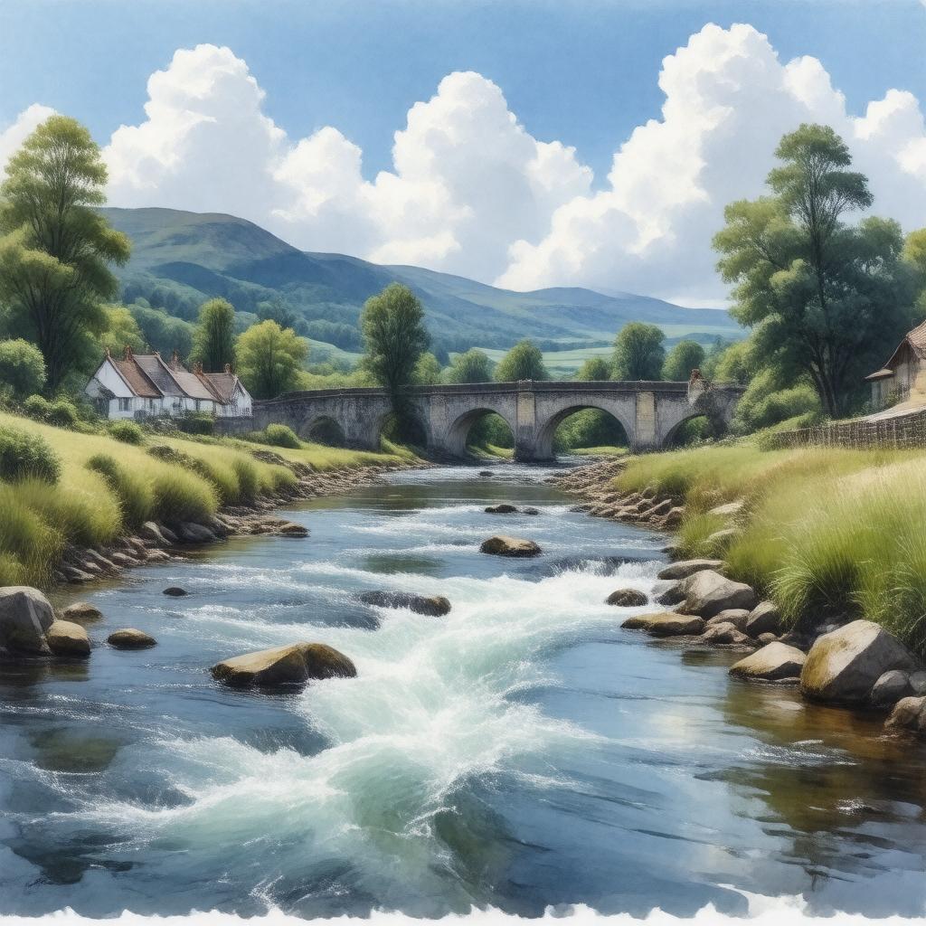 AI-created image of River Dwyryd