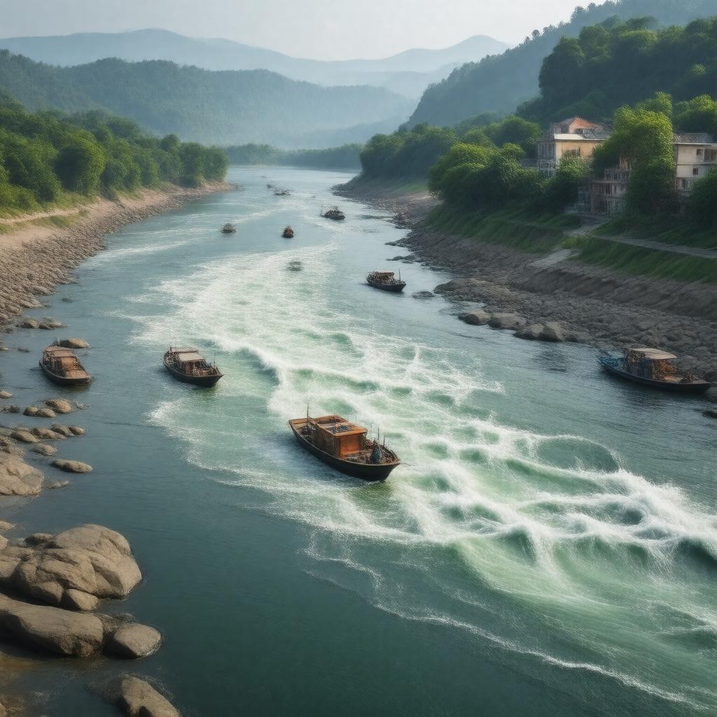 AI-created image of River Ganga