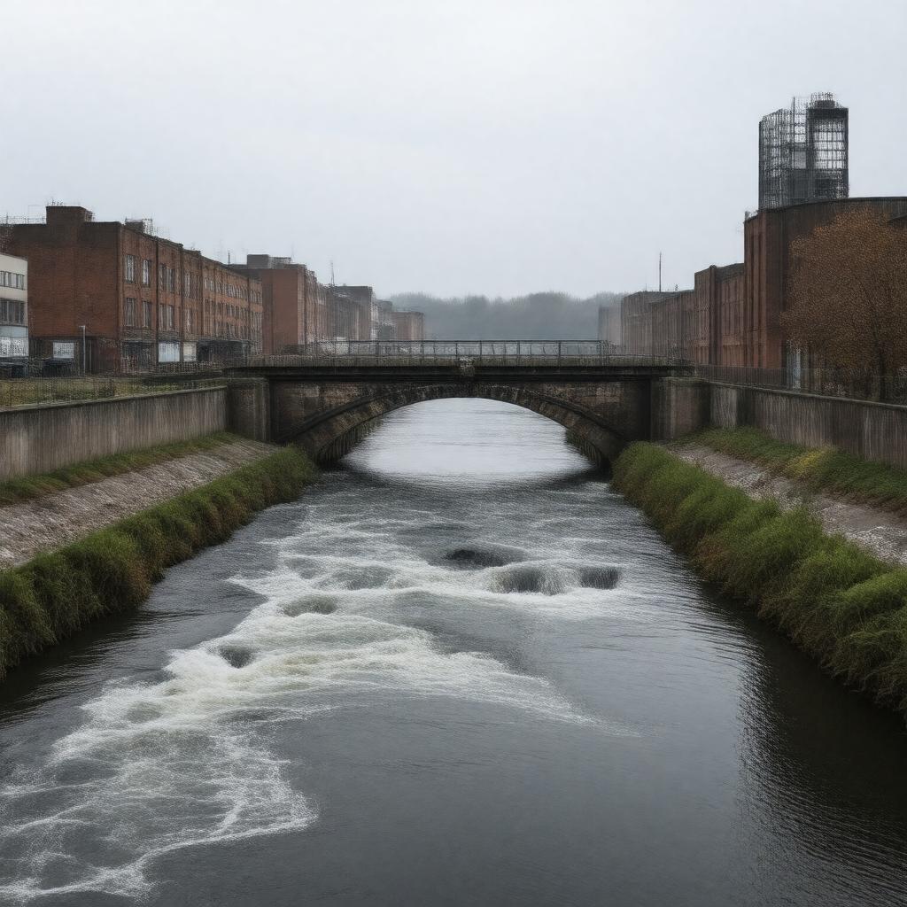Click to view larger image AI-created image of River Irk